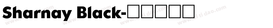 Sharnay Black字体转换